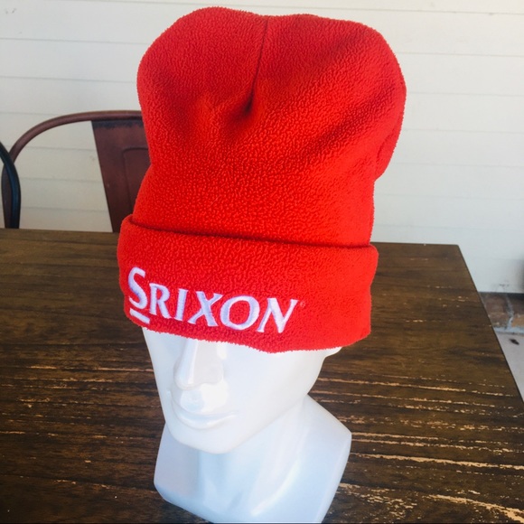 Red Fleece Beanie Winter Hat 